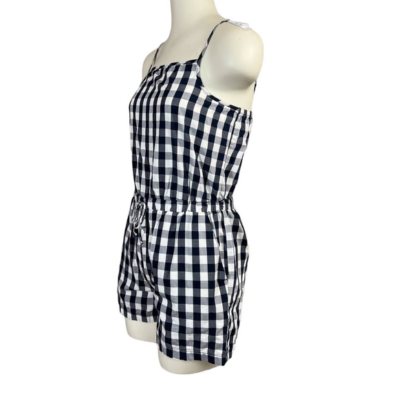 Cisono (S) Romper Navy Gingham Check - Picture 5 of 14